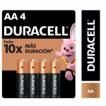 PILA ALCALINA AA 4 UN DURACELL