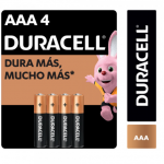 PILA ALCALINA AAA 4 UN DURACELL