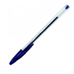 LAPIZ PASTA 1.0 MM PUNTA MEDIA AZUL CRISTAL BIC