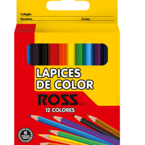 lapiz de color ross 12 colores